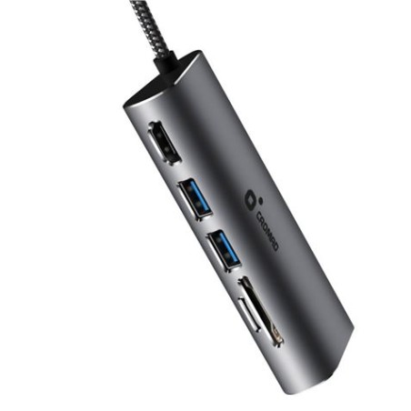 ADAPTADOR TIPO C - HDMI, RJ45, USB 3.0, SD Y TIPO C CROMAD