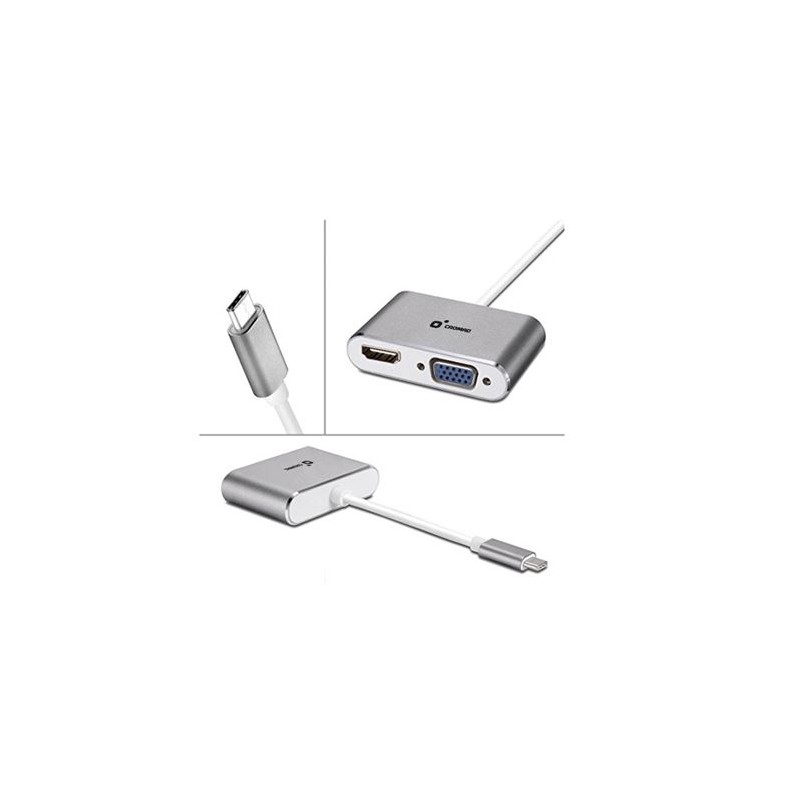 ADAPTADOR TIPO C - HDMI Y VGA CROMAD
