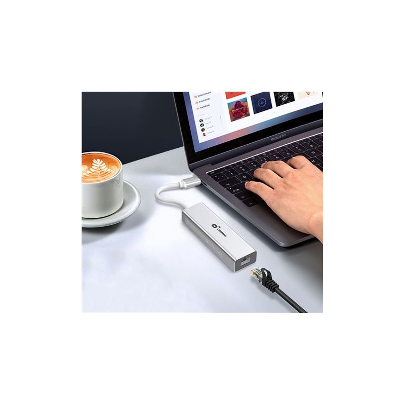 ADAPTADOR TIPO C - HUB USB 3.0 Y RJ45...