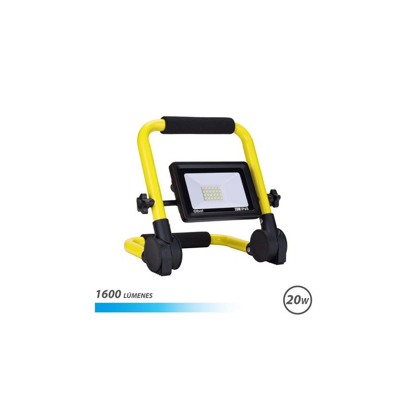 FOCO LED 20W 6500K CON SOPORTE...