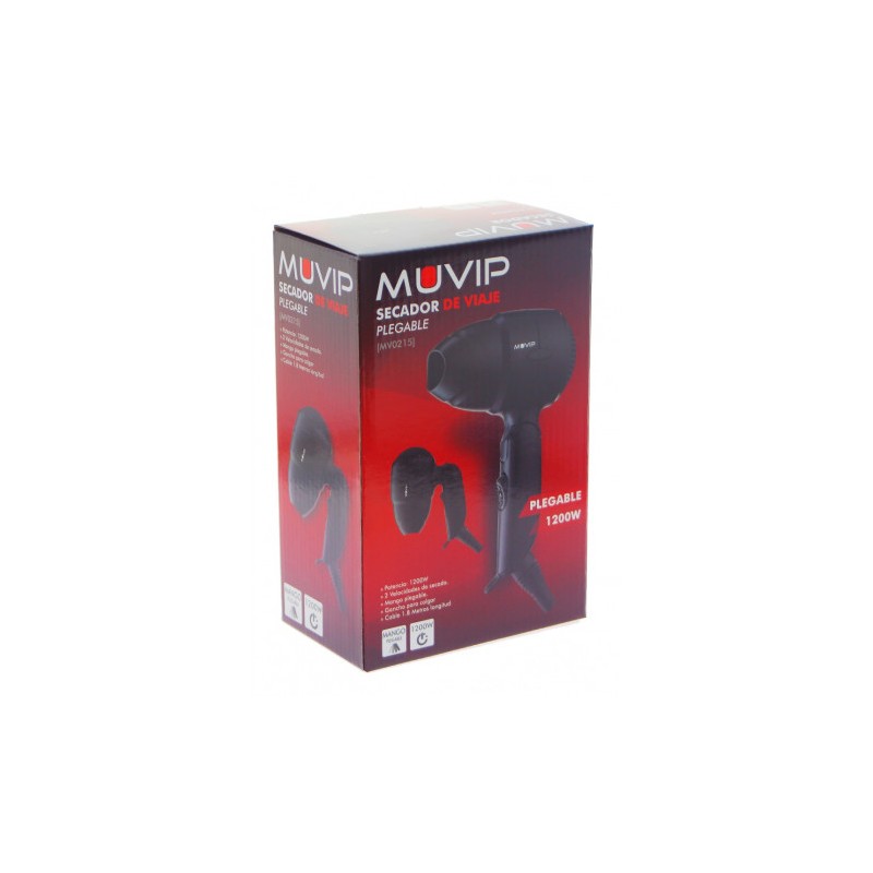SECADOR DE VIAJE PLEGABLE 1200W MUVIP