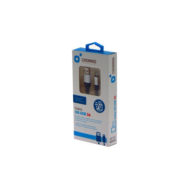 CABLE HQ USB A TIPO C 1 METRO 3A...