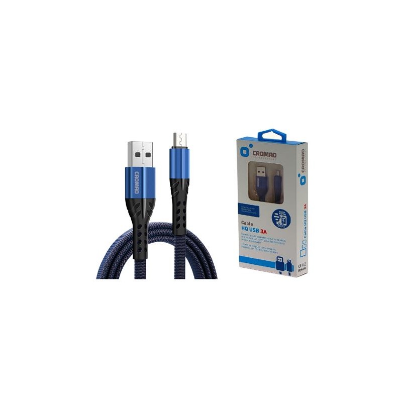 CABLE HQ USB A MICRO USB 1 METRO 3A...