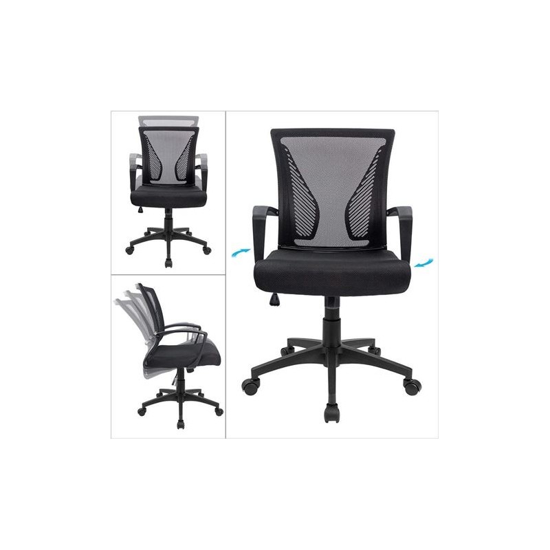 SILLA OFICINA OF500 NEGRO MUVIP