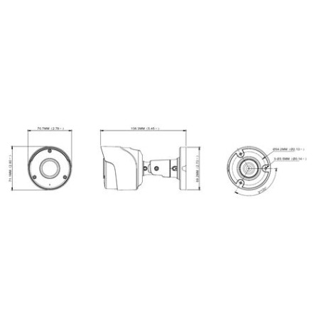 CAMARA AHD CCTV TIPO BULLET 3.6MM 5MP CAMVIEW