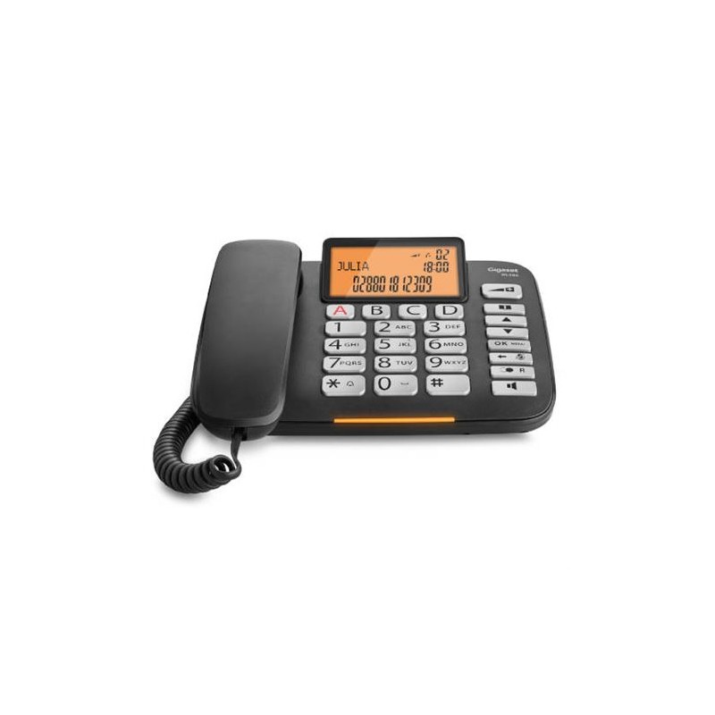 TELEFONO FIJO DL580 NEGRO GIGASET