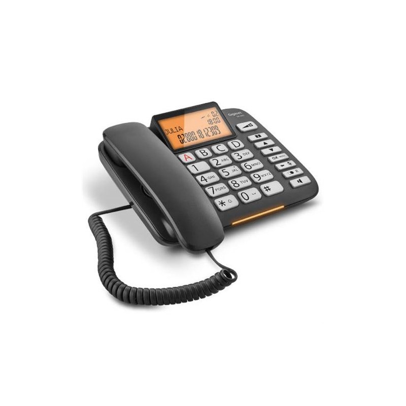 TELEFONO FIJO DL580 NEGRO GIGASET