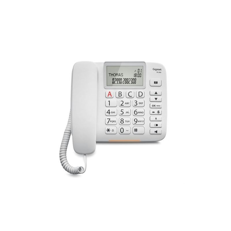 TELEFONO FIJO DL380 BLANCO GIGASET