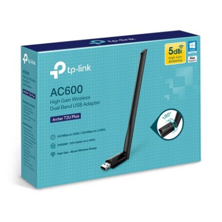 ADAPTADOR USB DOBLE BANDA AC600 ALTA GANANCIA TP-LINK