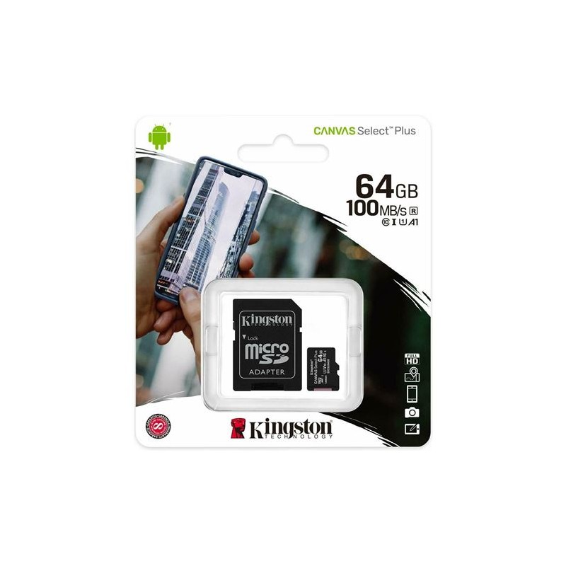 MEMORIA MICRO SD KINGSTON CLASE 10...