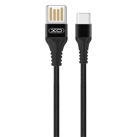 CABLE NB118 CARGA RAPIDA SLIM USB - TIPO C | 2.1A | 1 METRO | NEGRO XO