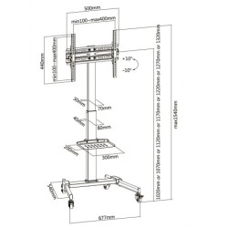 SOPORTE DE SUELO TV 32" -... 2