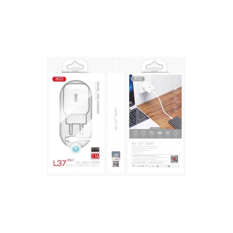 PACK CARGADOR CORRIENTE L37 2.1A +...
