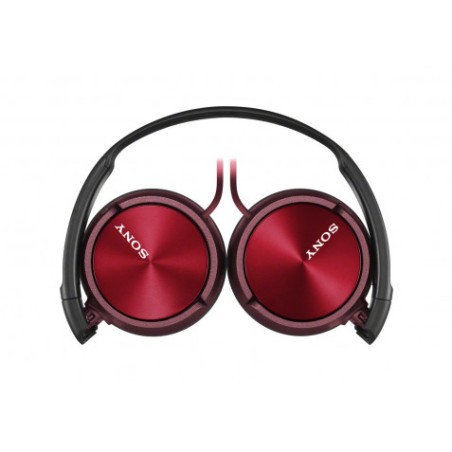 AURICULAR DIADEMA PLEGABLE CON MICRÓFONO ROJO SONY