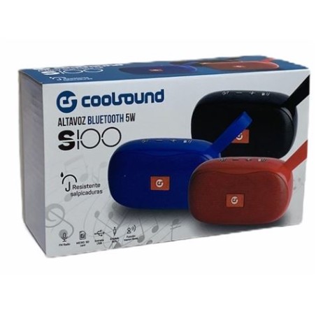ALTAVOZ BLUETOOTH S100 5W AZUL COOLSOUND