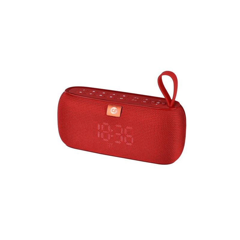 ALTAVOZ BLUETOOTH CLOCK 10W ROJO...