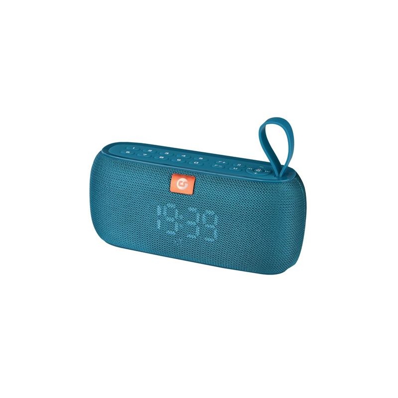 ALTAVOZ BLUETOOTH CLOCK 10W AZUL...