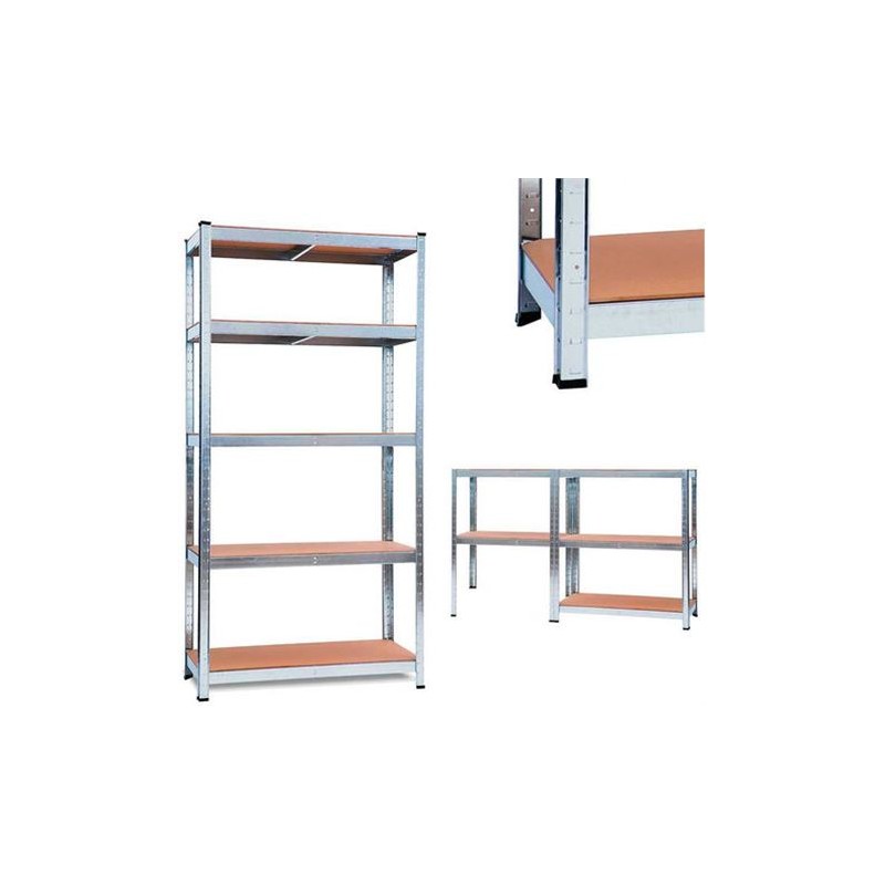 ESTANTERIA MODULAR GALVANIZADA CON 5...