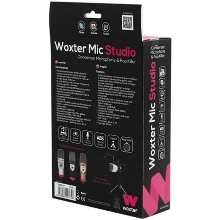 MICROFONO MIC STUDIO | TRIPODE AJUSTABLE | WOXTER