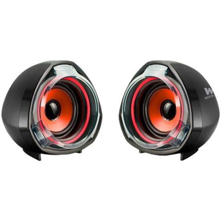 ALTAVOCES 2.0 BIG BASS 70 15W USB ROJOS WOXTER