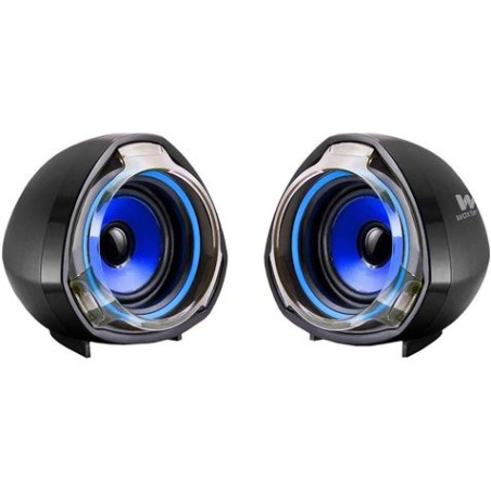 ALTAVOCES 2.0 BIG BASS 70 15W USB AZUL WOXTER