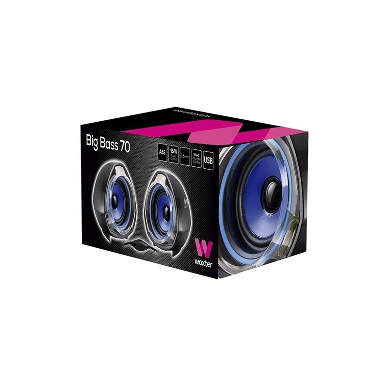 ALTAVOCES 2.0 BIG BASS 70 15W USB...