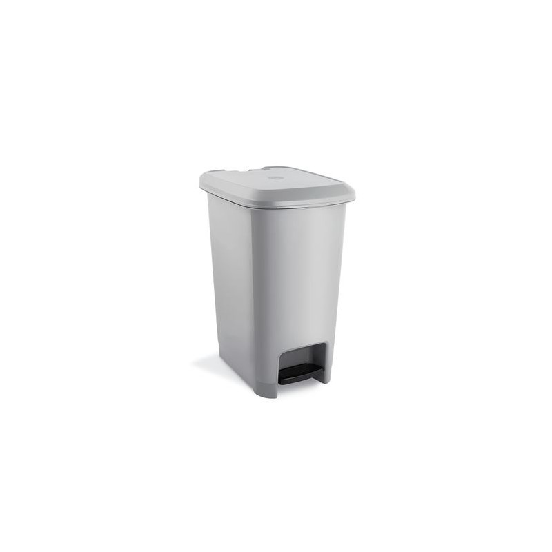 PAPELERA CON PEDAL APERTURA GRIS 60L