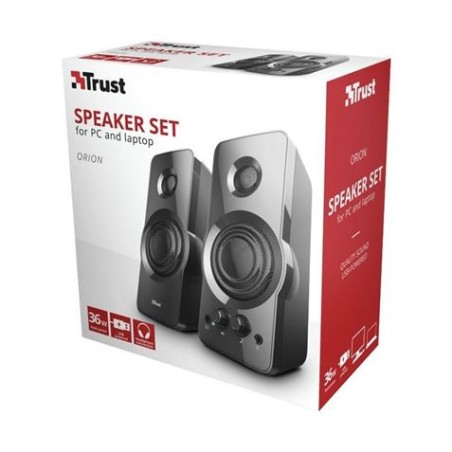 ALTAVOZ 2.0 ORION 36W CONTROL FRONTAL BAJOS Y VOLUMEN USB TRUST