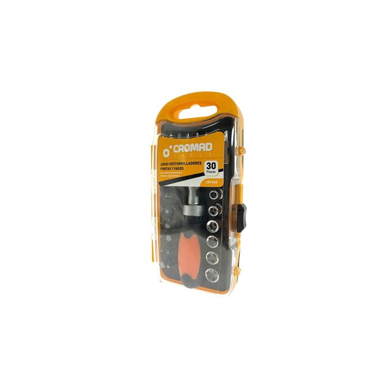 JUEGO 30 PIEZAS DESTORNILLADORES Y...