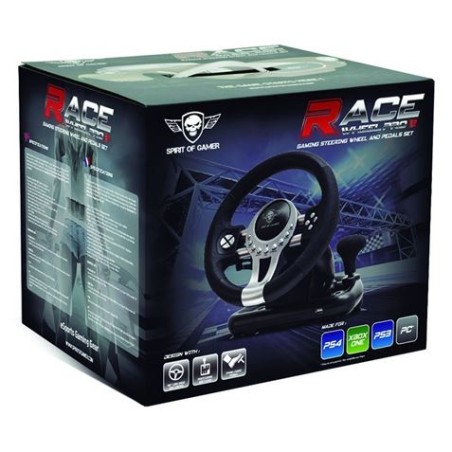 VOLANTE DE CARRERAS CON PEDALES SOG RACE PRO WHEEL 2
