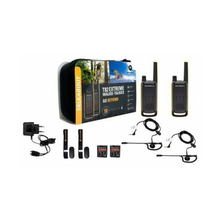 PACK 2 WALKIE-TALKIE MOTOROLA TLKR-T82EXTREME NEGRO