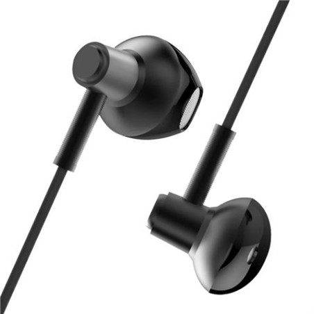 AURICULAR + MICROFONO EP19 MUSIC NEGRO