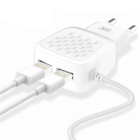CARGADOR CORRIENTE L51 2.1A MICRO USB + 2XUSB XO