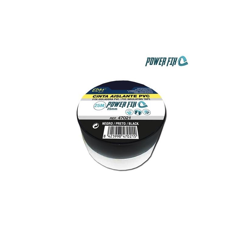 CINTA AISLANTE 25MX25MM BLANCA EDM
