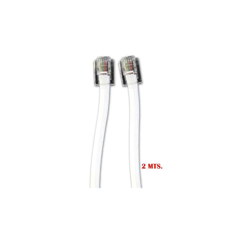 CABLE TELÉFONO RJ11 2M 4 VIAS...
