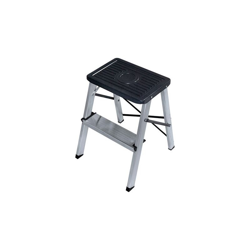 TABURETE ALUMINIO 2 PELDAÑOS EDM