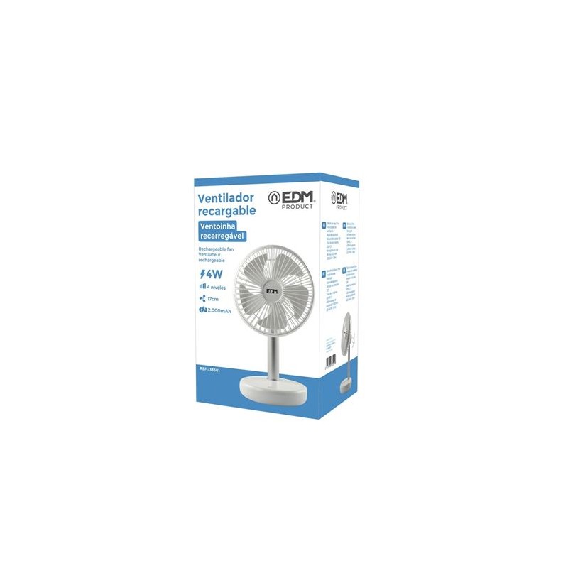 VENTILADOR SOBREMESA RECARGABLE...