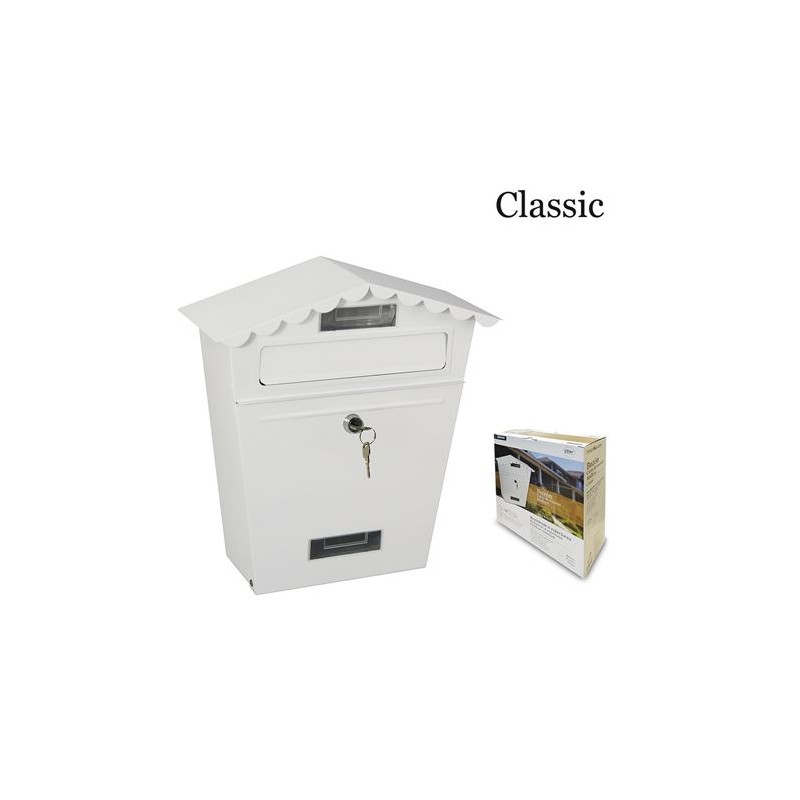BUZON DE ACERO MODELO CLASSIC BLANCO