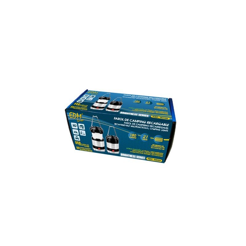 FAROL CAMPING RECARGABLE CON BATERIA...