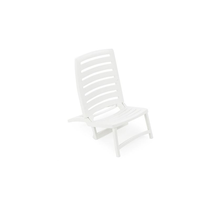 SILLA PLAYERA PLEGABLE BLANCA