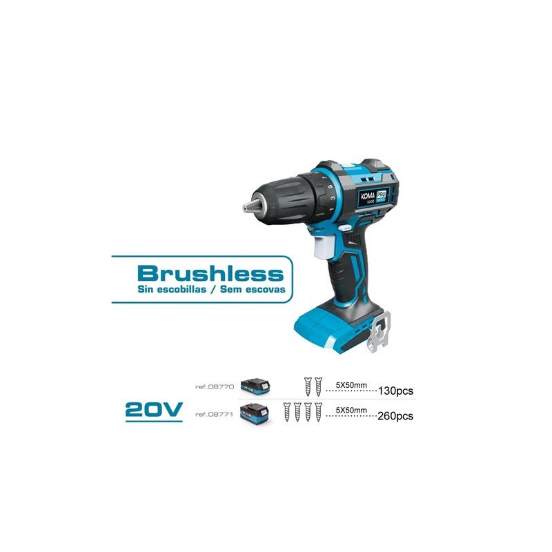 TALADRO ATORNILLADOR 20V KOMA TOOLS...