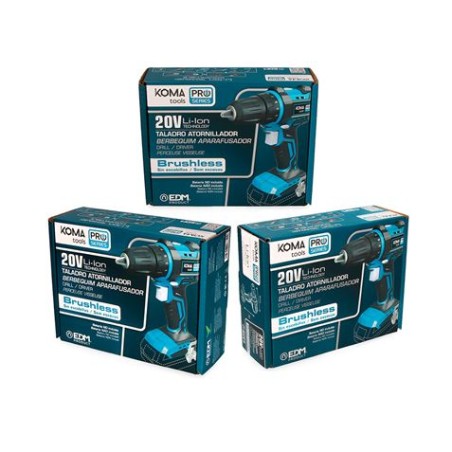 TALADRO ATORNILLADOR 20V KOMA TOOLS PRO (SIN BATERIA/CARGADOR) EDM