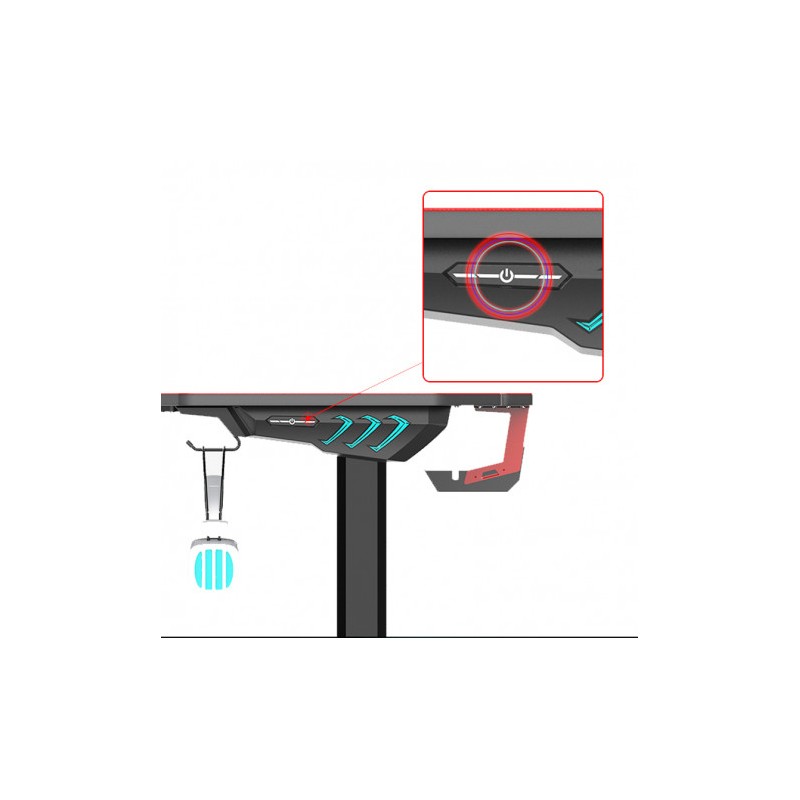 MESA GAMING PRO800 XL FIBRA CARBONO |...