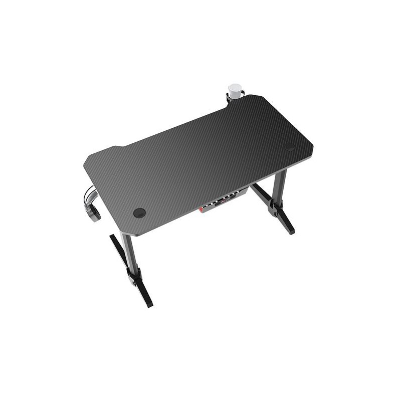 MESA GAMING PRO700 FIBRA CARBONO LUZ...