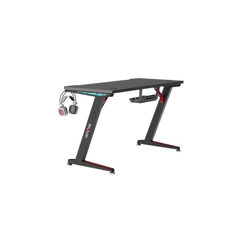 MESA GAMING PRO300 FIBRA CARBONO LUZ...