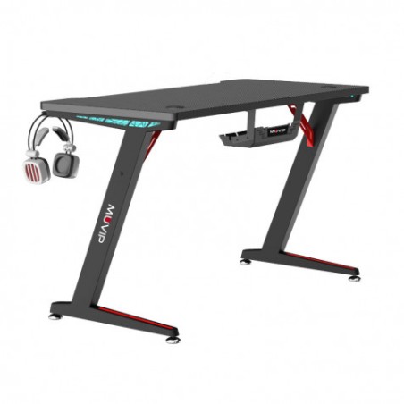 MESA GAMING PRO300 FIBRA CARBONO LUZ RGB MUVIP