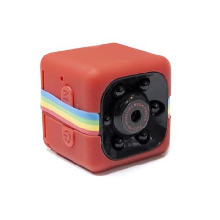 MINI VIDEOCAMARA FULL HD 1080P ROJA CON VISION NOCTURNA