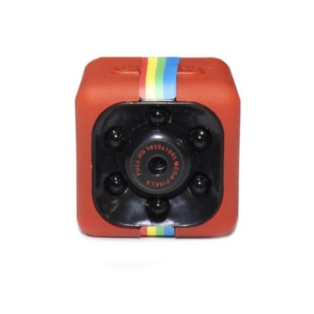 MINI VIDEOCAMARA FULL HD 1080P ROJA CON VISION NOCTURNA