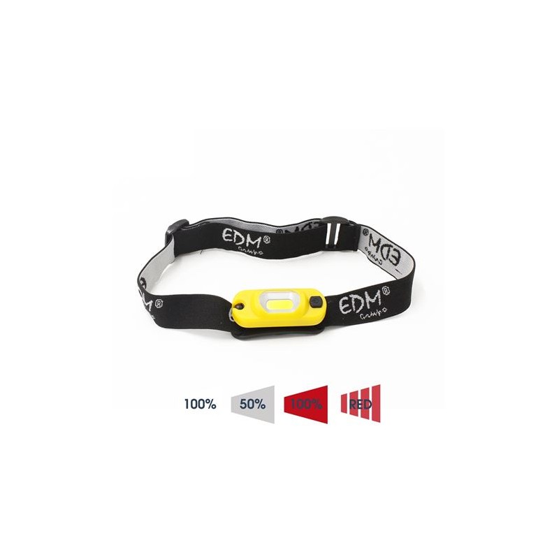 LINTERNA CABEZA RECARGABLE 1W 3.7V...
