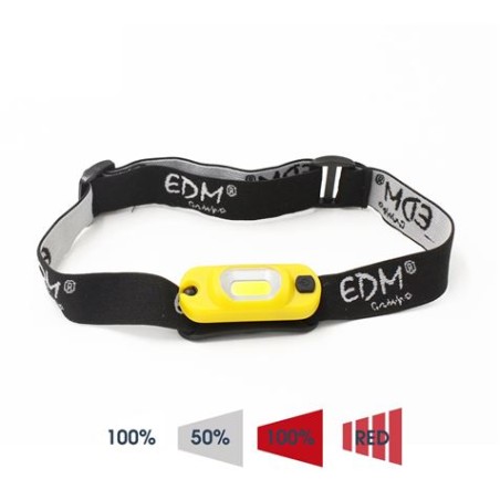 LINTERNA CABEZA RECARGABLE 1W 3.7V 250MAH EDM